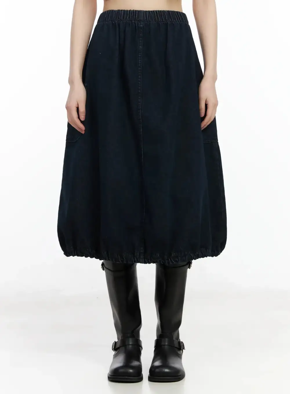 Balloon Denim Skirt
