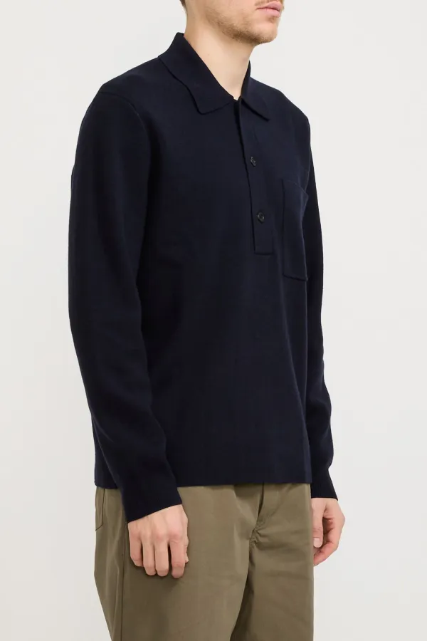 Cotton Polo Dark Navy