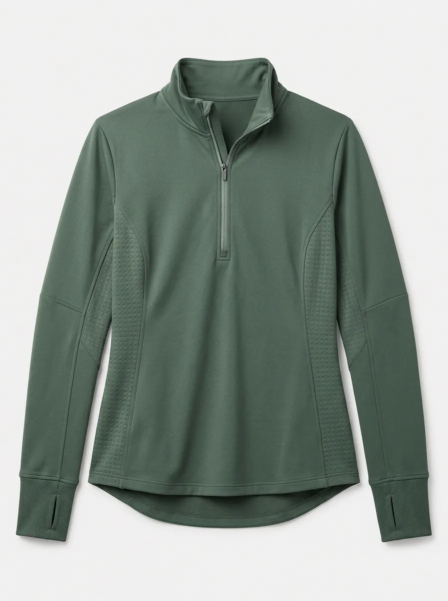 Women's Motion Athletic Fitness Quarter Zip Pullover Top