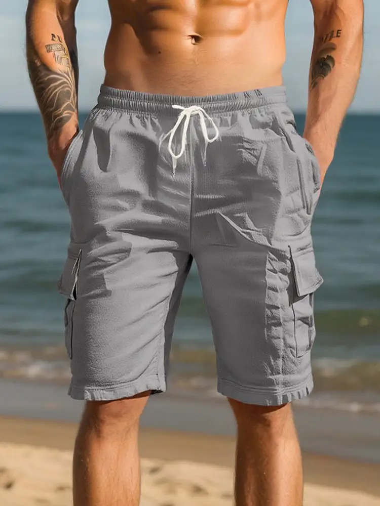 Breathable Cotton Cargo Shorts