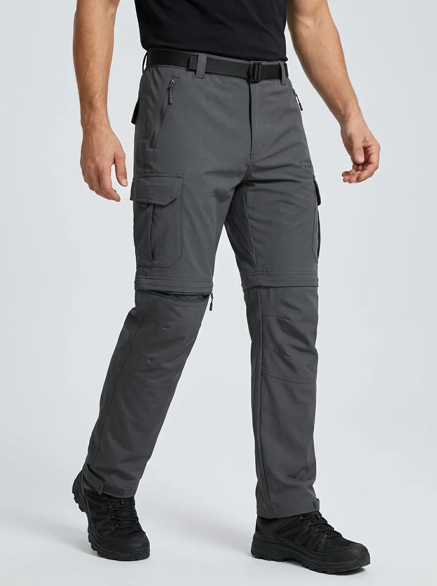 Men's Trail All-Terrain Waterproof Zip-Off Tactical Cargo Pants
