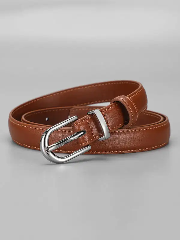 Structured Classic Buckle Belt