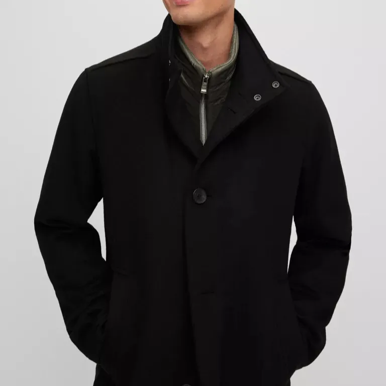 Refined Wool-Blend Cashmere-Blend Men's Coat