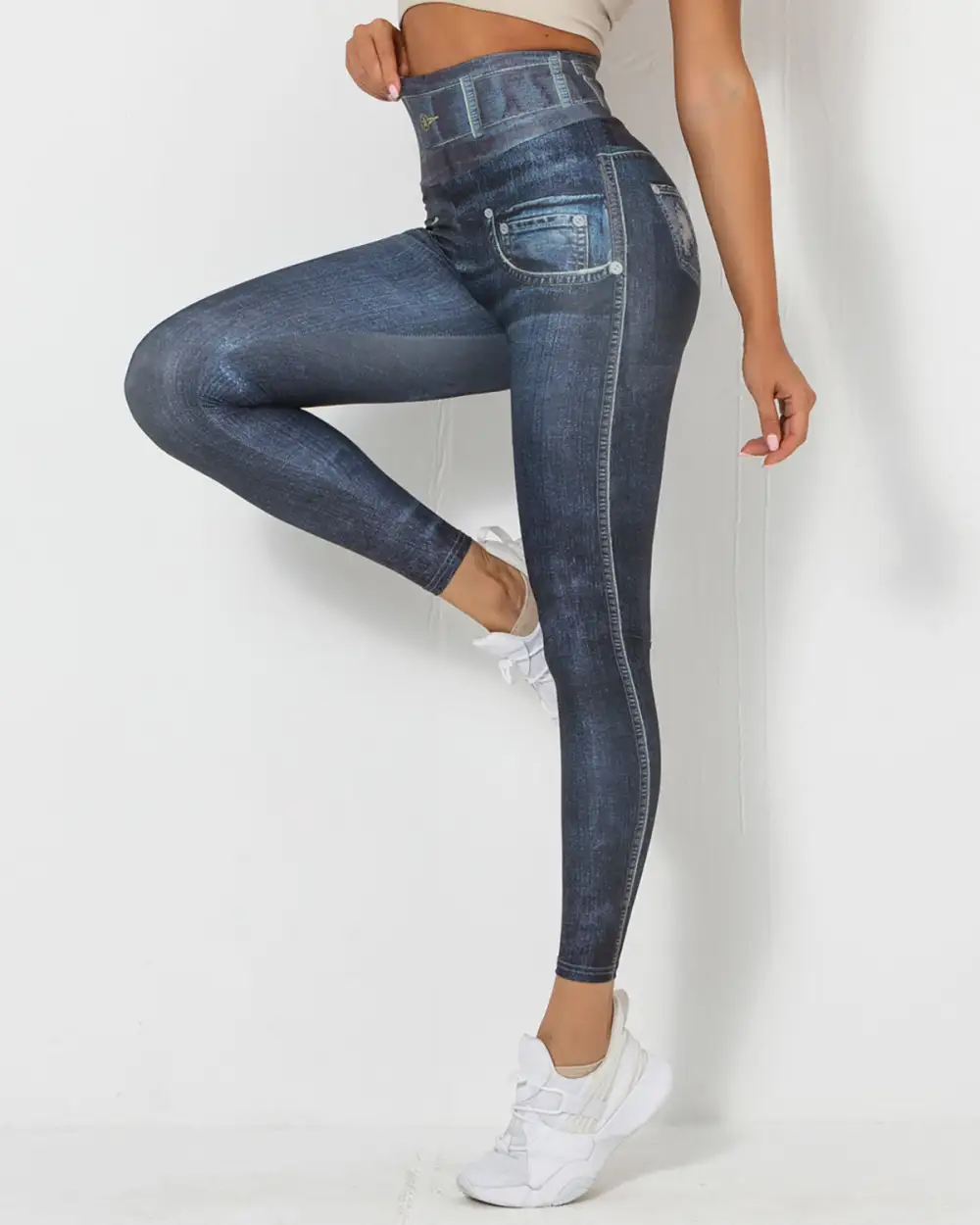 Active Scrunch Denim Leggings