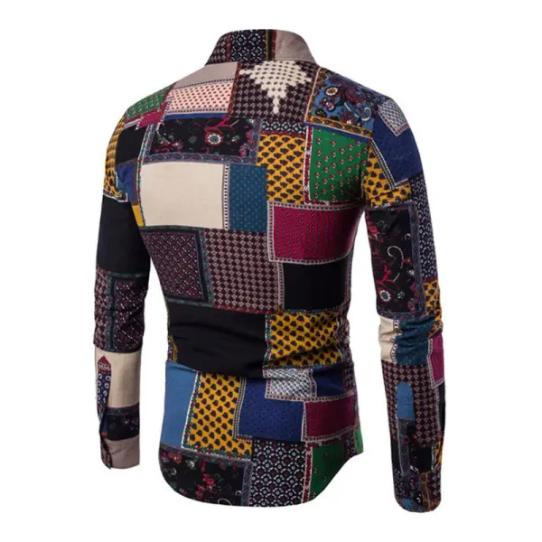 Textured Woven Printed Shirt