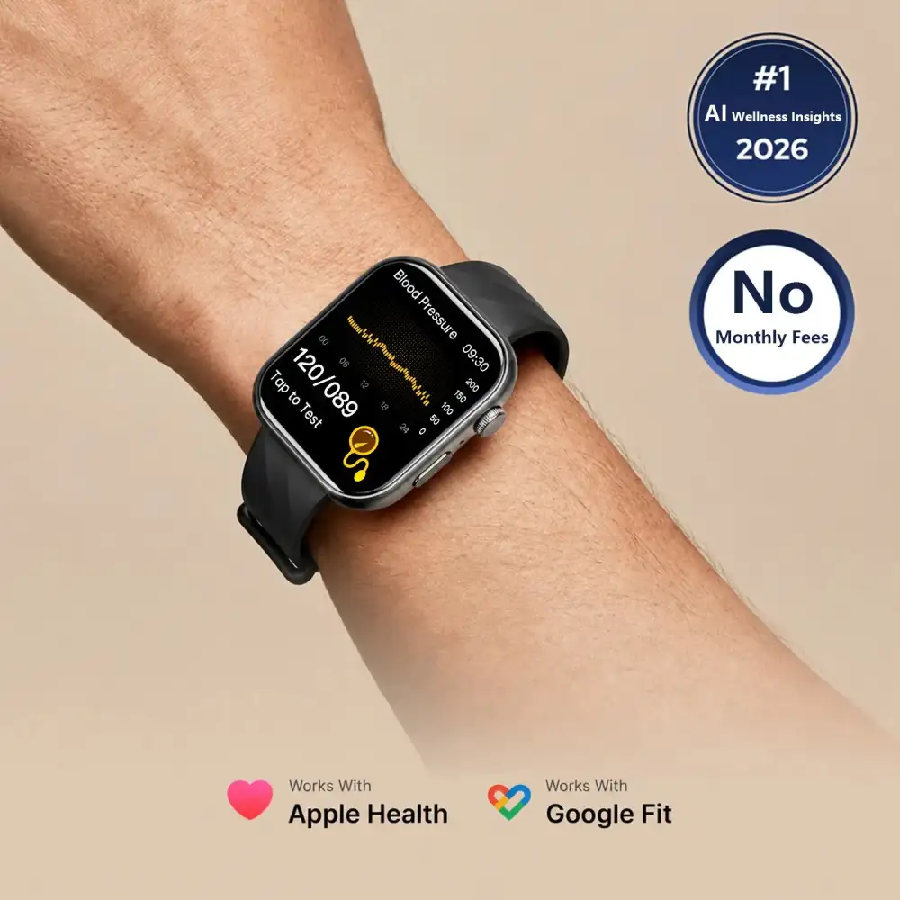 FITVII GT5 Pro Max Health Smartwatch with Blood Pressure Trends & ECG
