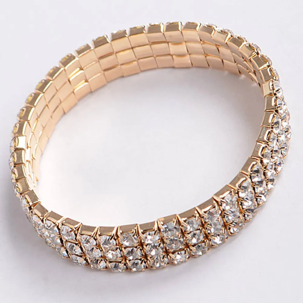 Rhinestone Bracelet Set