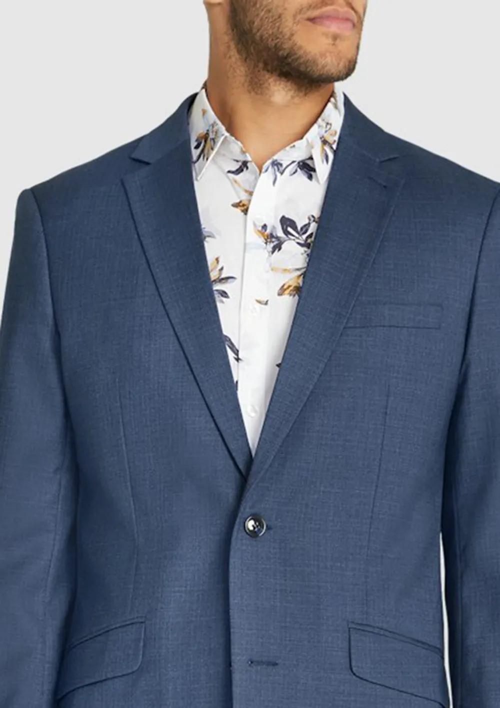 Men's Blue Classic Slim Fit Suit