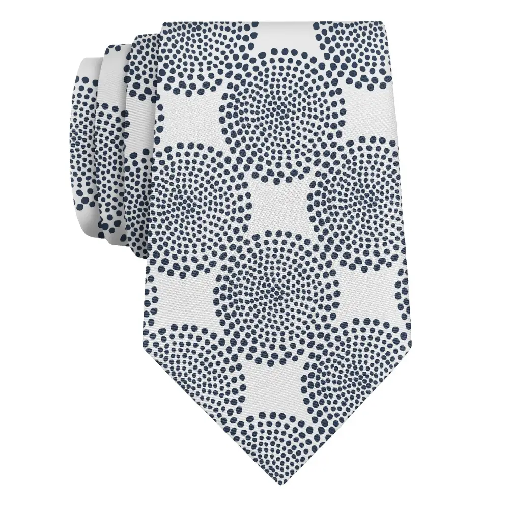 Polished Geometric Detail Necktie