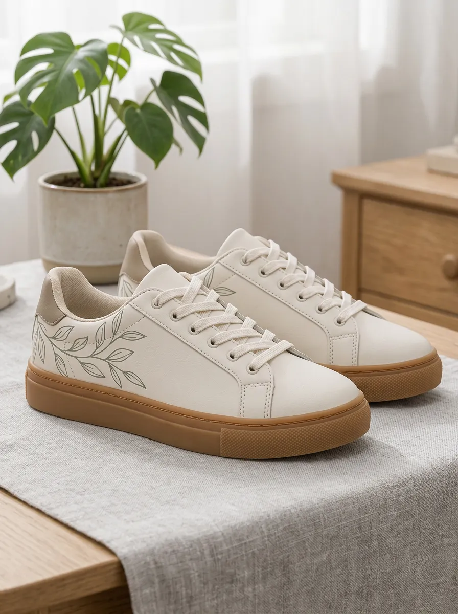 Women's Modern Botanical Lover Leaf Skate Shoes
