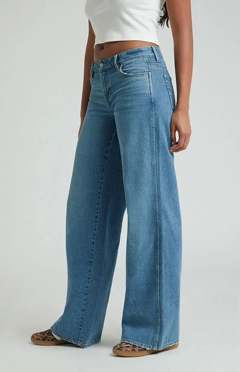 PacSun Casey Low Rise Baggy Jeans Medium Indigo