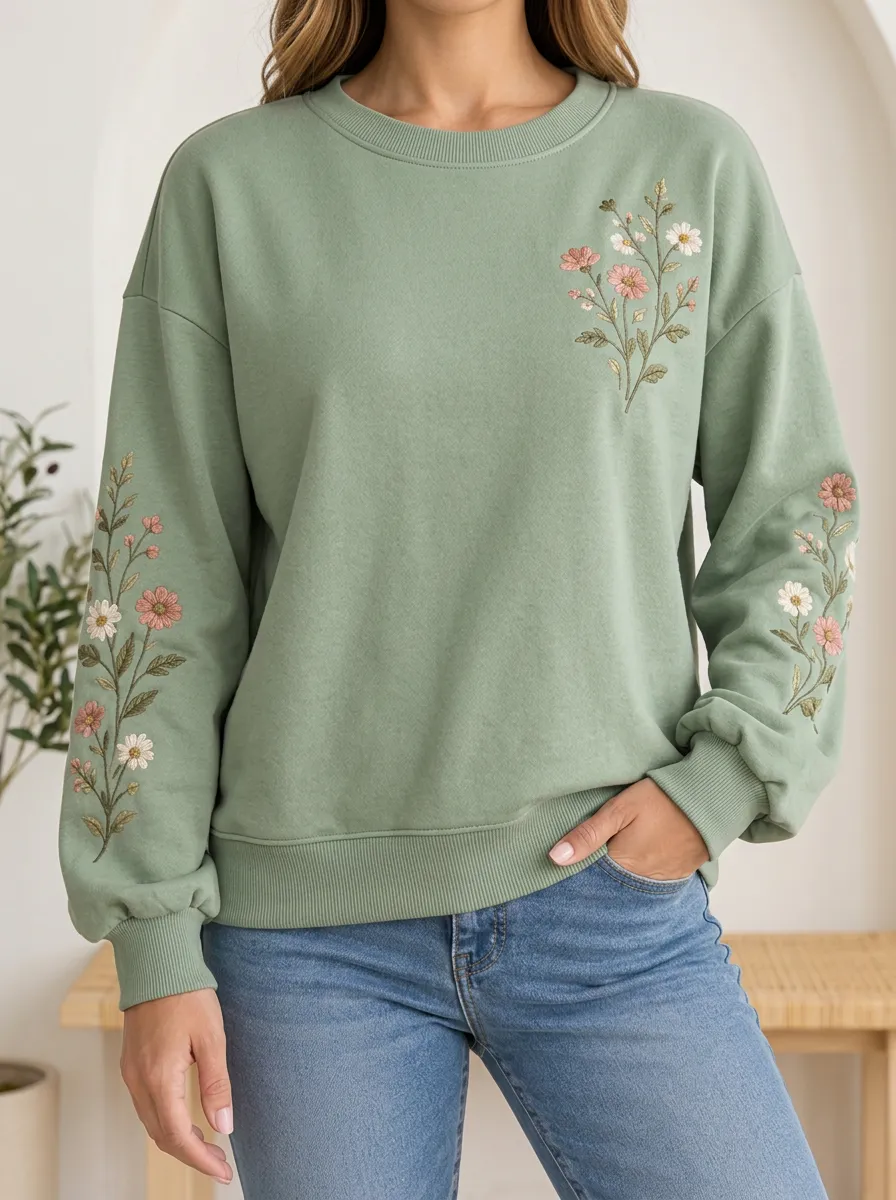 Floral Women's Casual Sweatshirt
