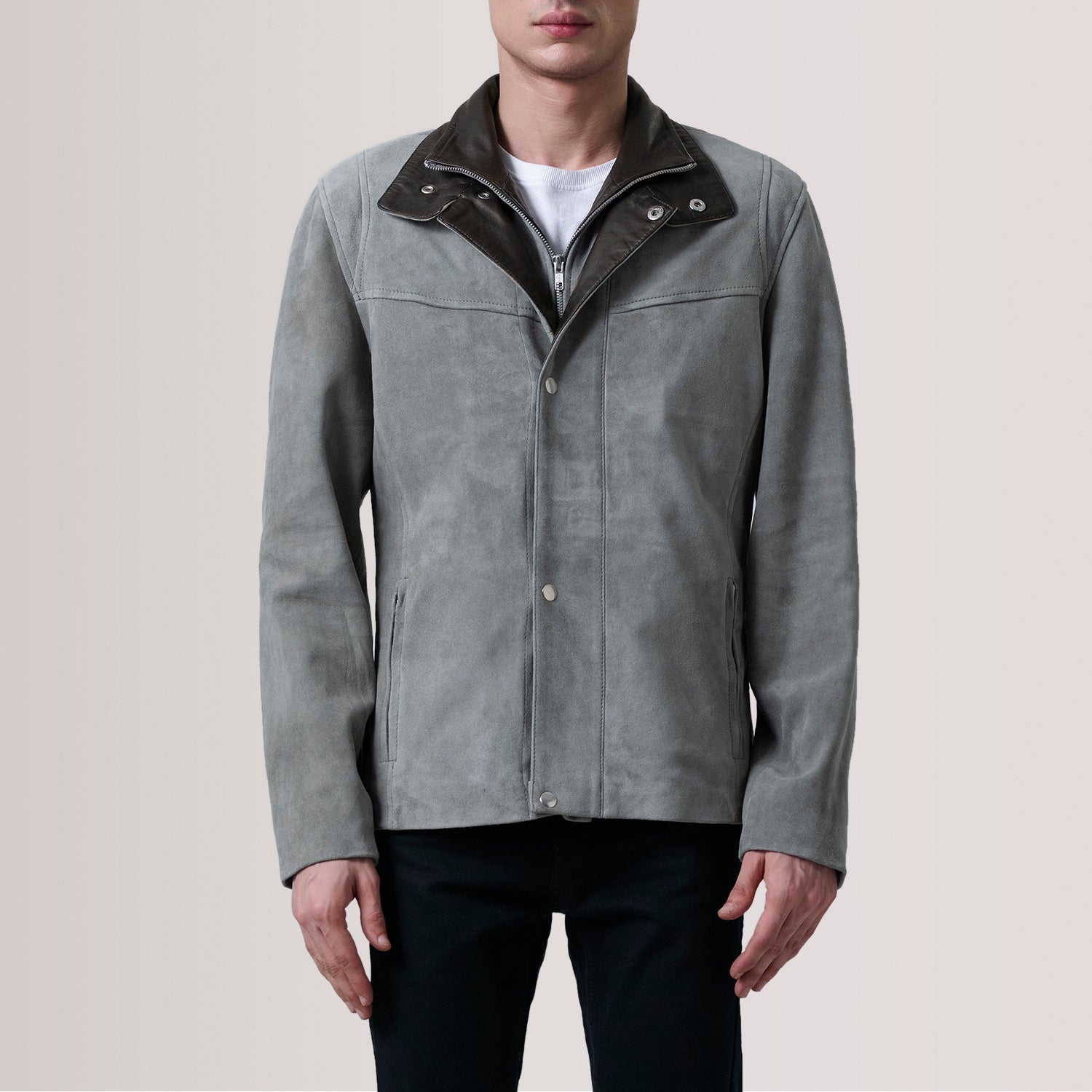 Men's Racer Suede Jacket