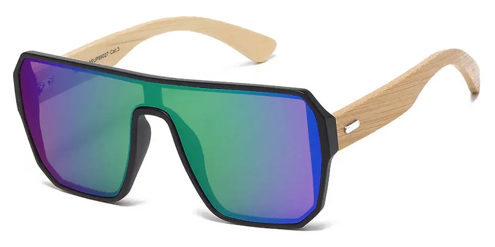 Mirrored Fashion Shield Sunglasses
