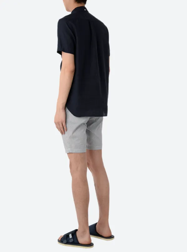 Men's Button Front Box Pleat Shirt