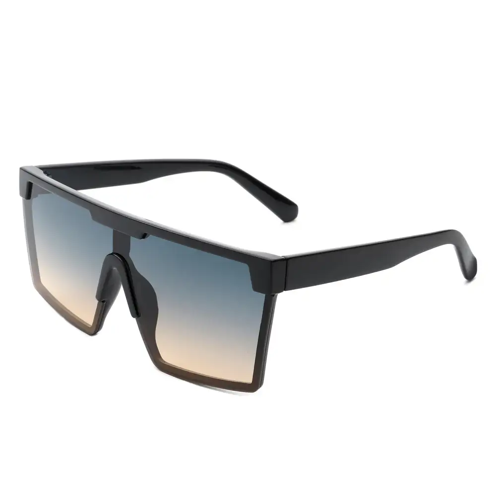 Narrow Square Flat Top Frame Sunglasses