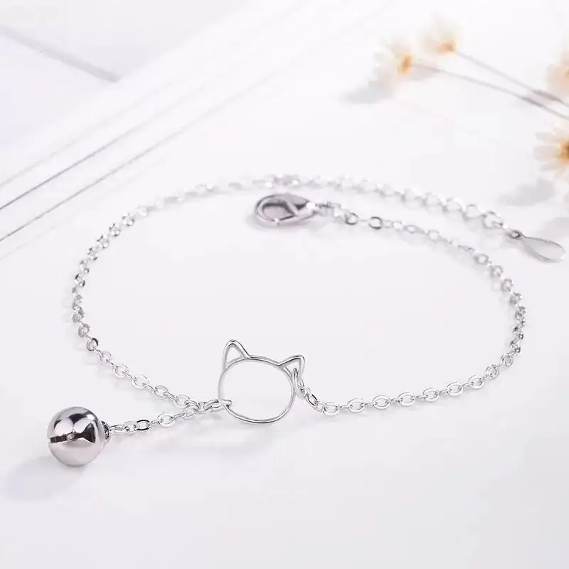 Cat Bell Chain Bracelet