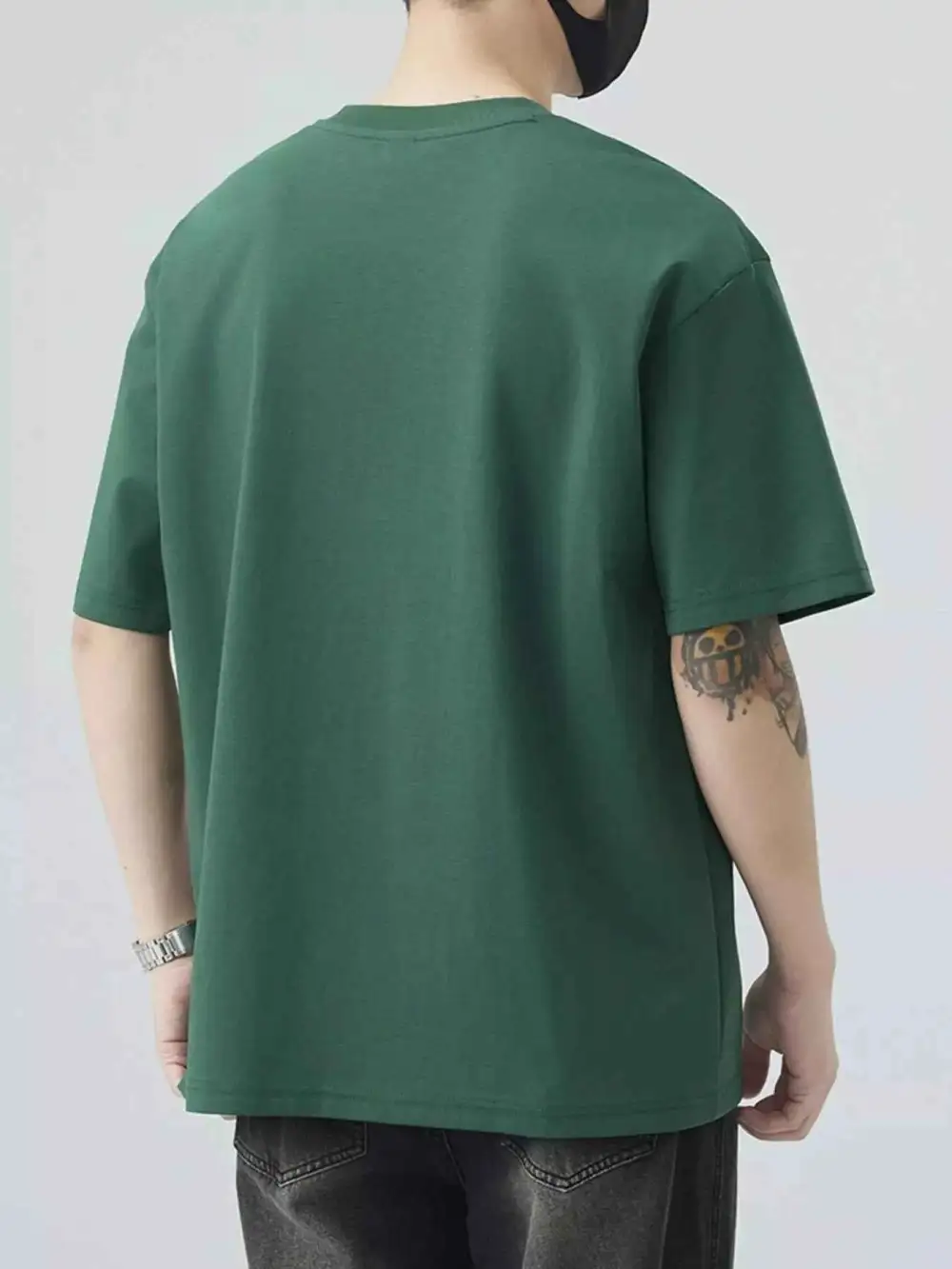 Letter Round Neck Half Sleeve T-Shirt
