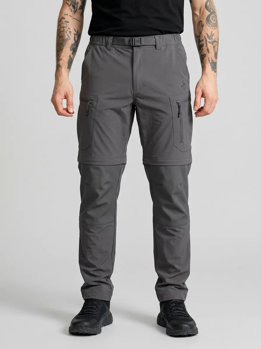Men's Outback Field Multi-Pocket Waterproof Zip-Off Tactical Cargo Pants