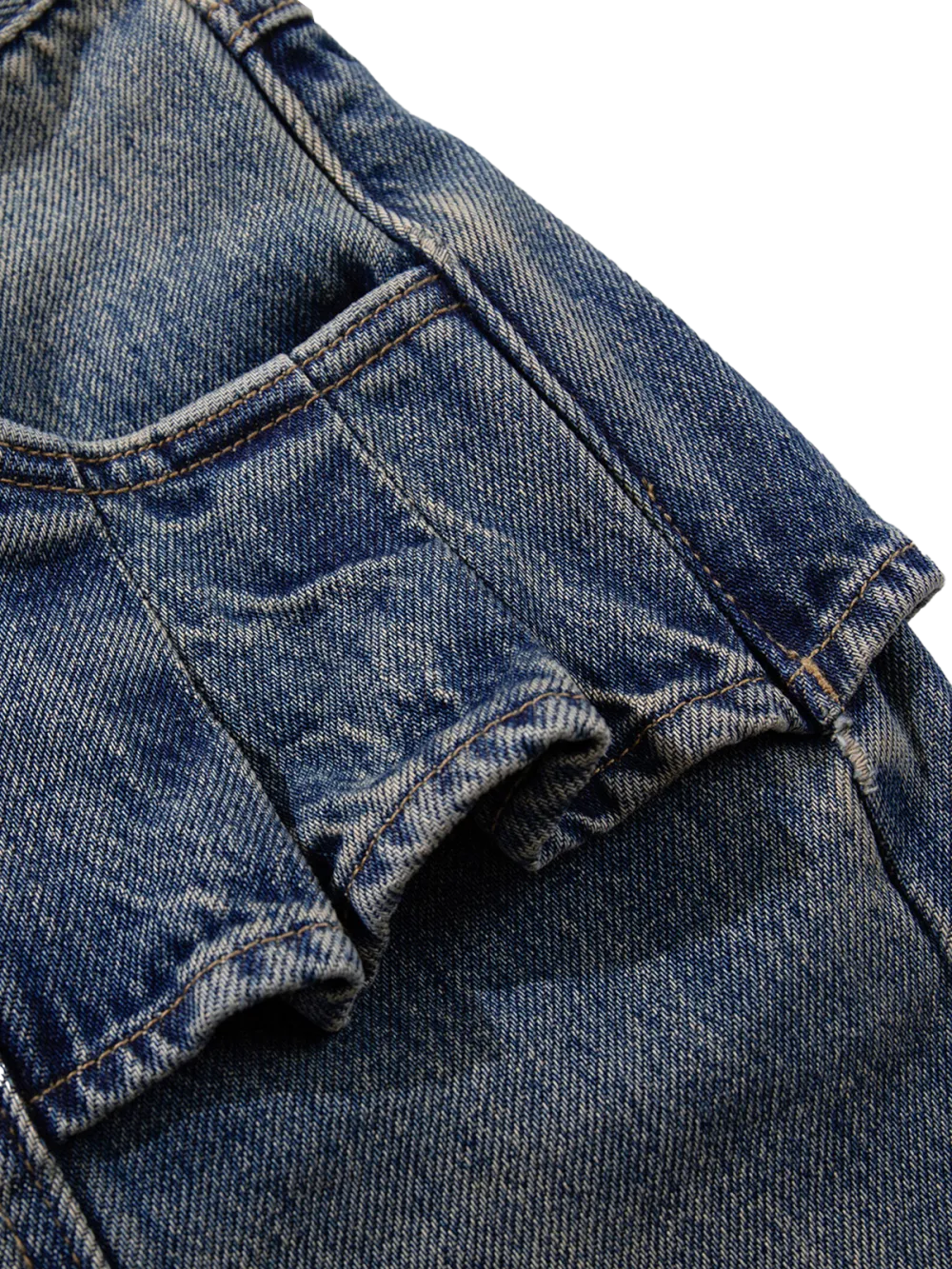 Flared Denim Pants