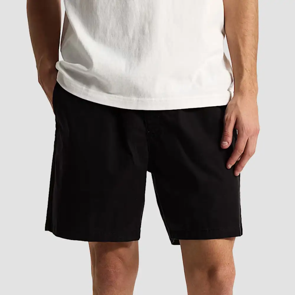 Relaxed Elastic Waist Stretch Casual Shorts