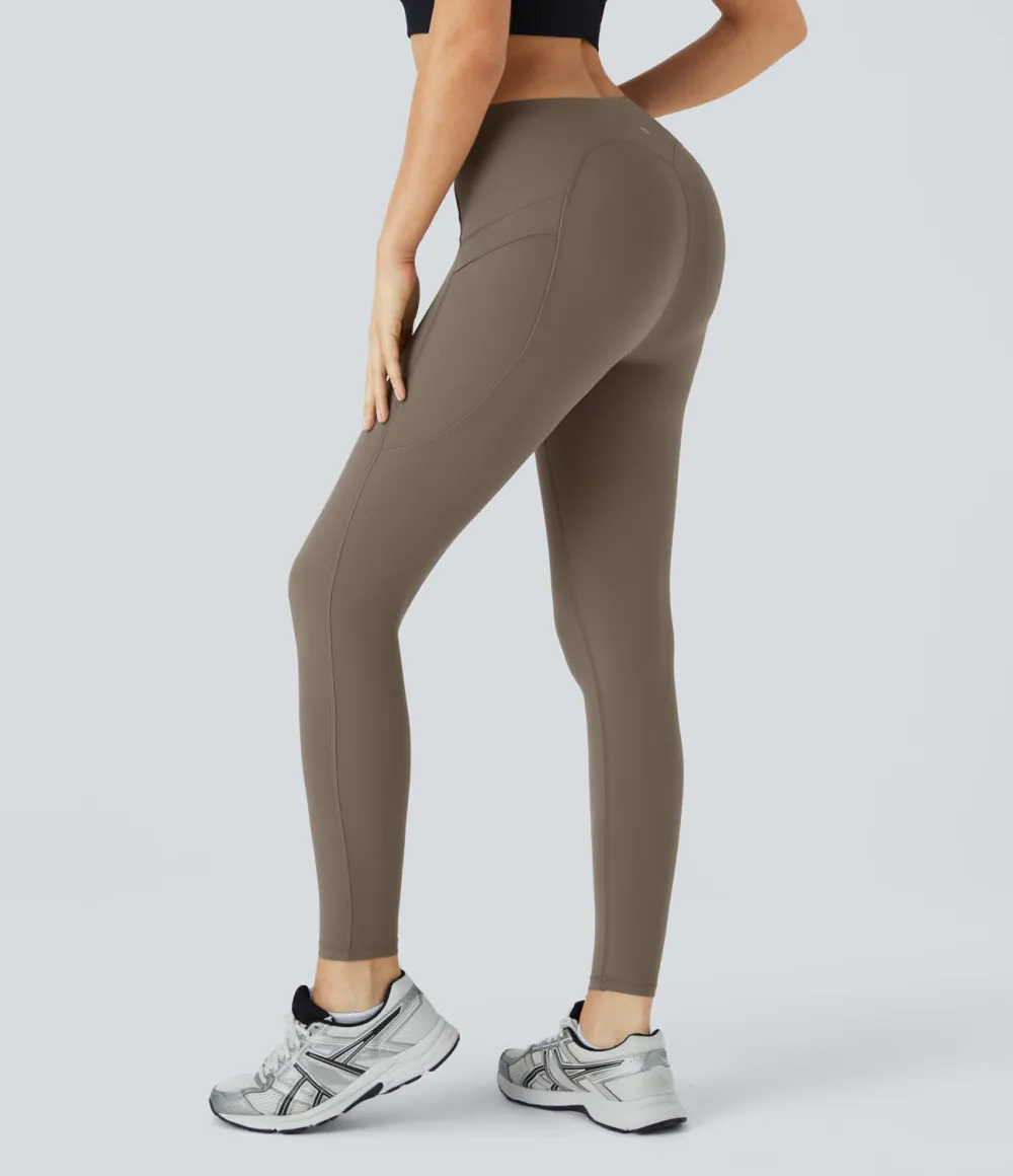 SoCinched High Waisted Butt Lifting Tummy Control Side Pocket Shaping Yoga UltraSculpt Leggings
