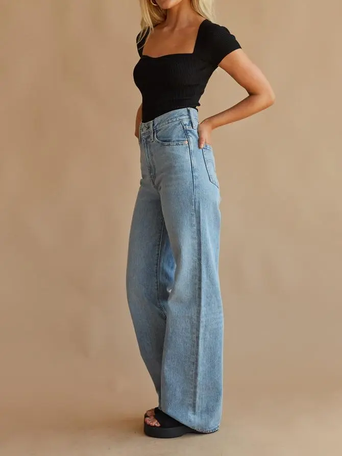 Regular Wide Leg Jeans Far and Wide