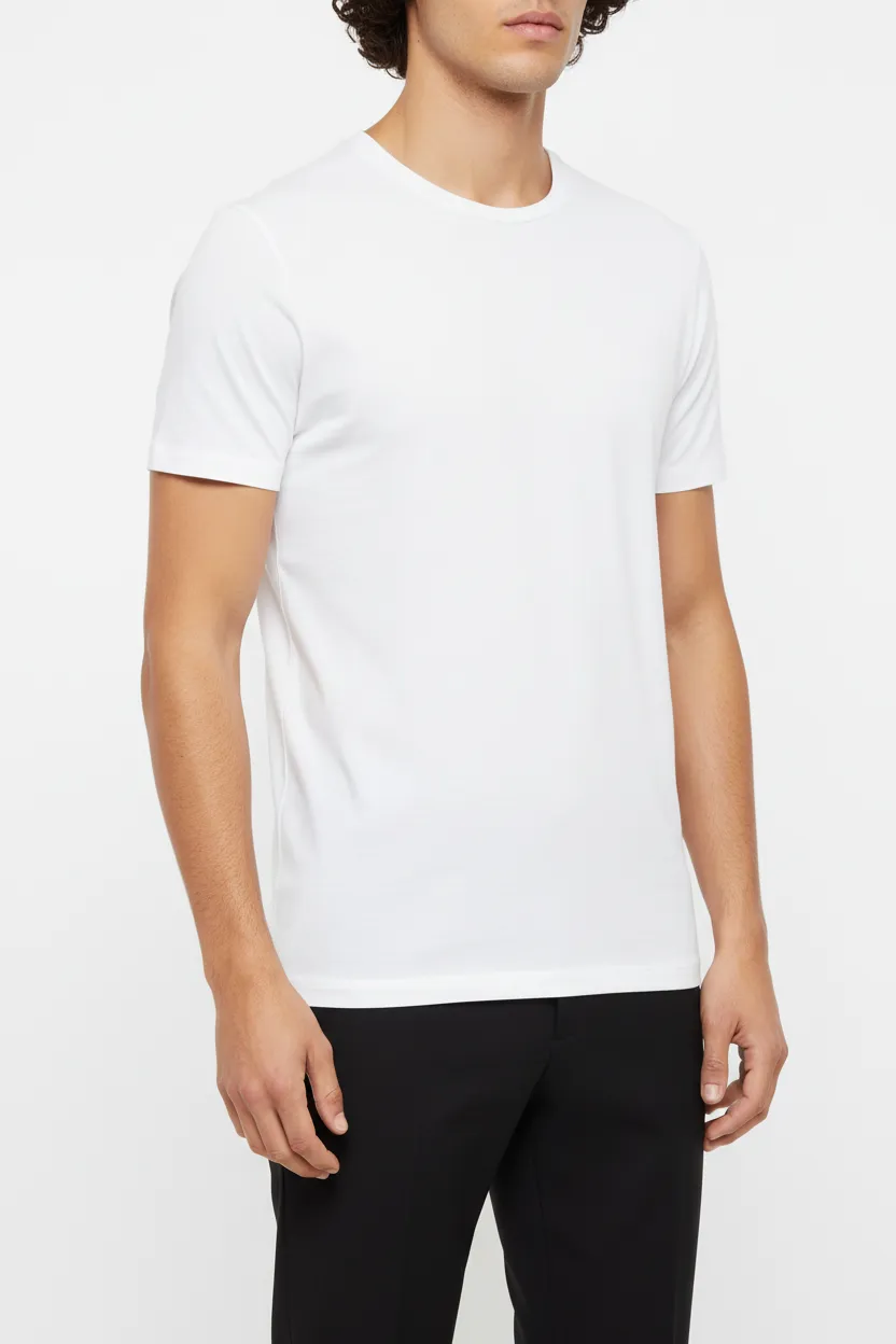 Classic Round Neck Cotton Essential T-Shirt