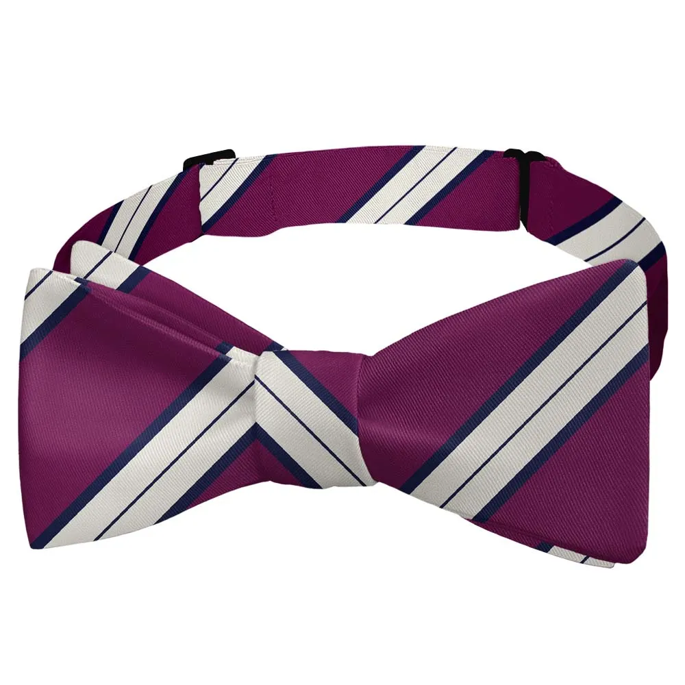 Kalamath Stripe Motif Bow Tie