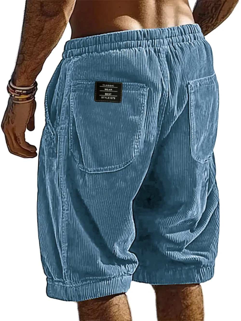 Clean Cut Corduroy Utility Pocket Shorts