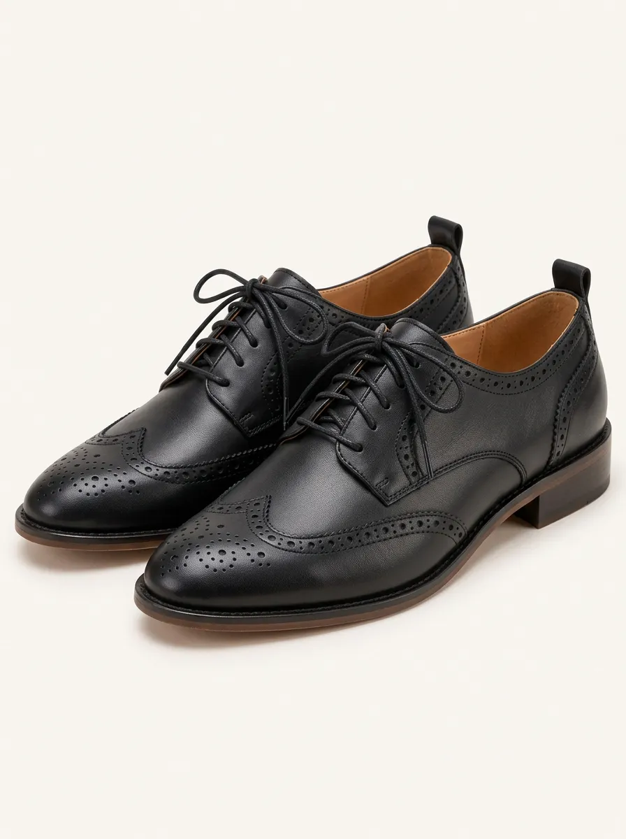 Refined Wingtip Brogue Oxford Women's Classic Pumps