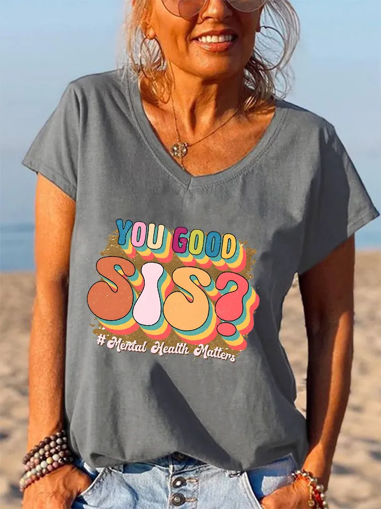 Sisterhood-Themed Short-Sleeved T-Shirts