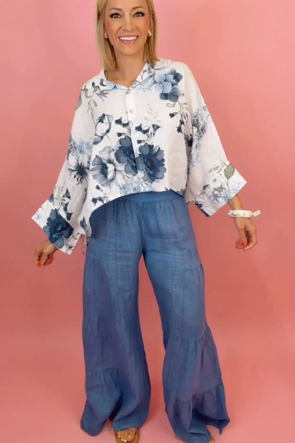 Linen Palazzo Pants