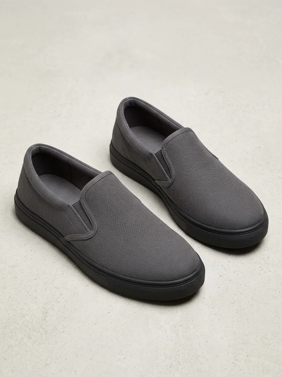 Streetwear Minimalist Graphic Collection Men's Stretch Canvas Shoes