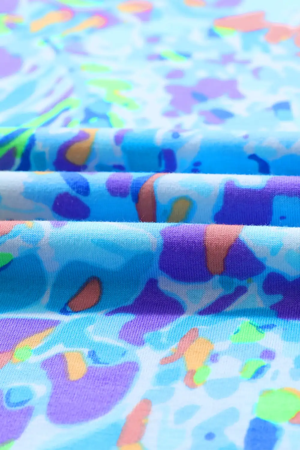 Sky Blue Loose Painted Floral