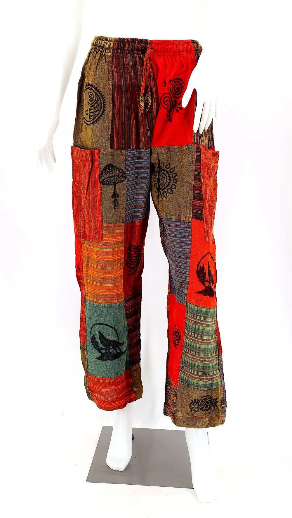 Women's Refined Harem Patchwork Geometric Pants