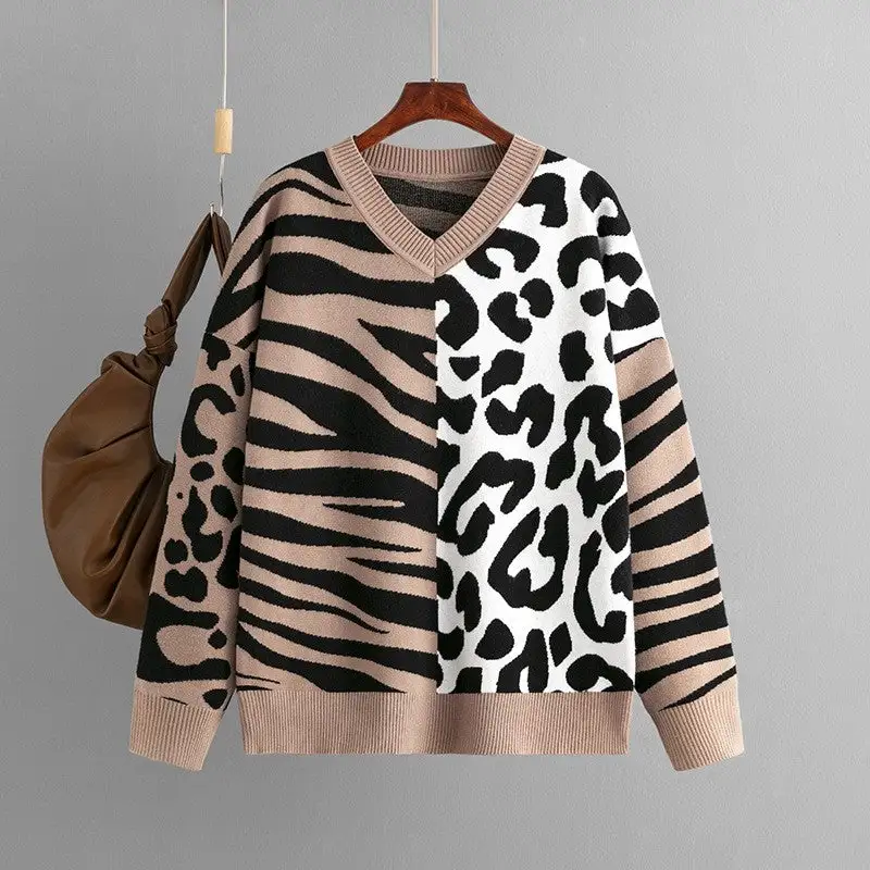 Women's Zebra-Print Sweater