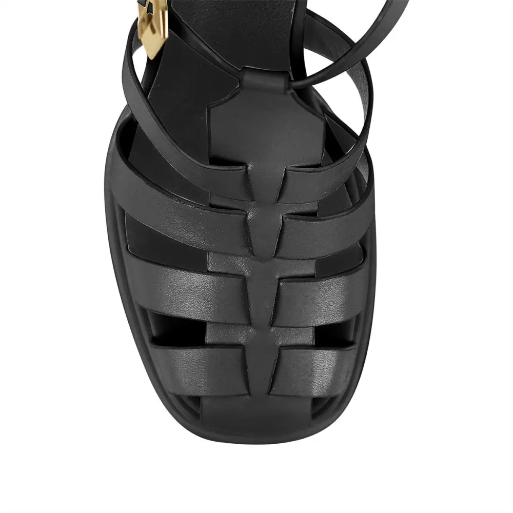 Platform Chunky High Heel Hollow Out Strappy Sandals