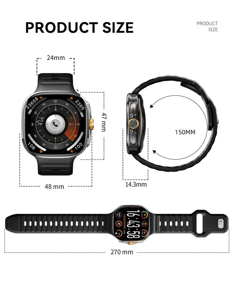 Smart Watch M99 5G 4G SIM Card