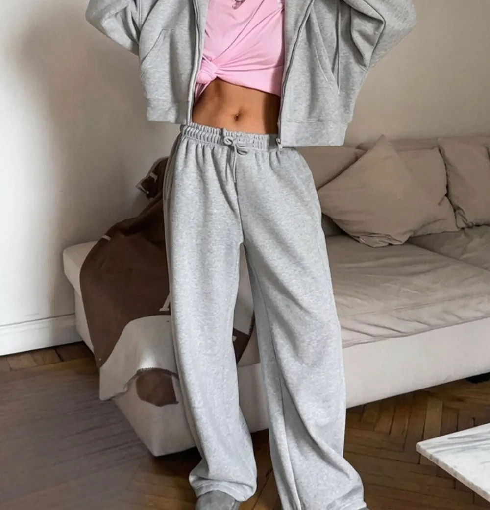 Zip-Up Two-Piece Tracksuit Set