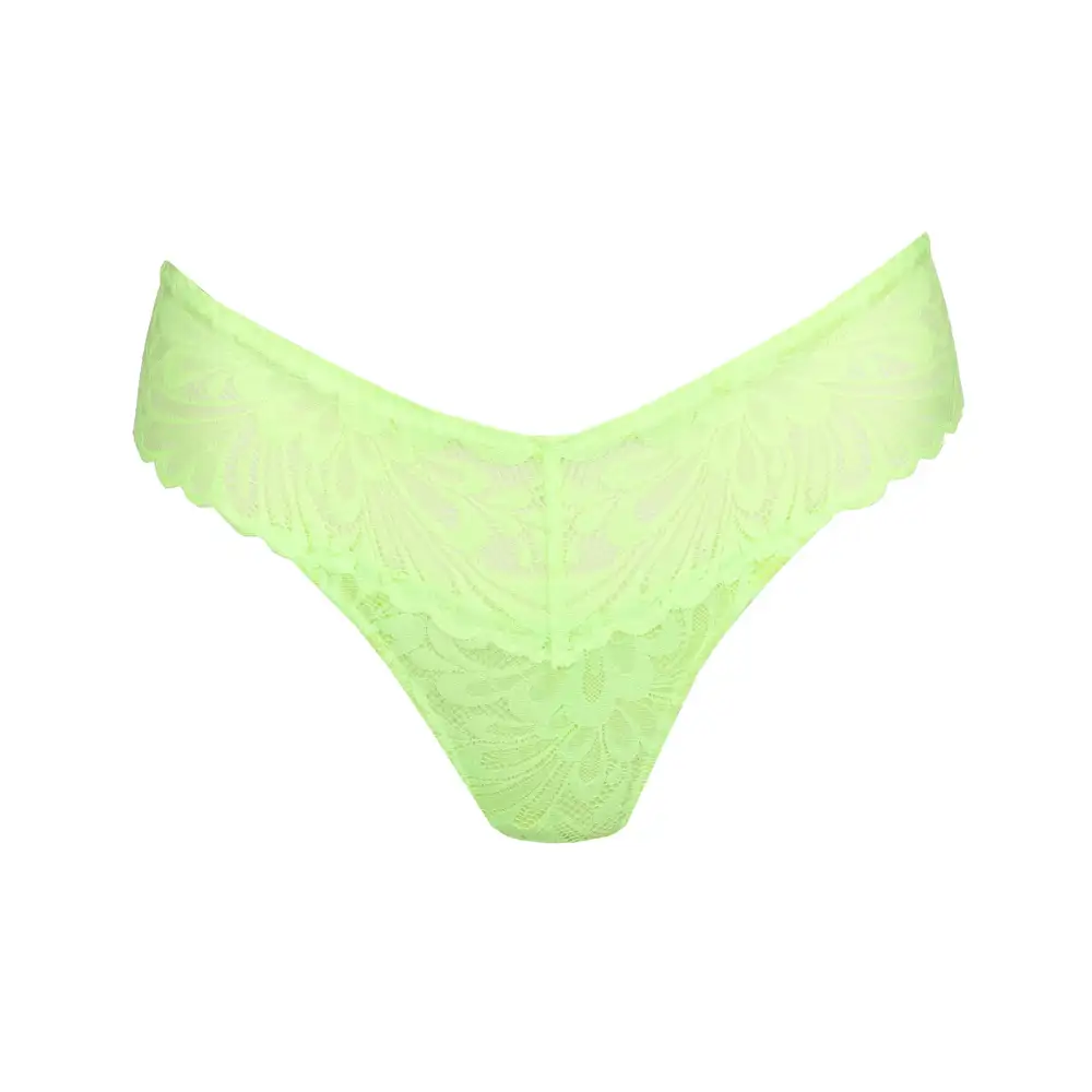 Women's Cheeky Cotton Gusset Lace Cotton Tanga Panty