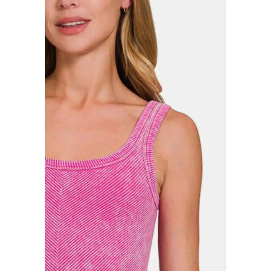 Cozy Ribbed Scoop Neck Tank