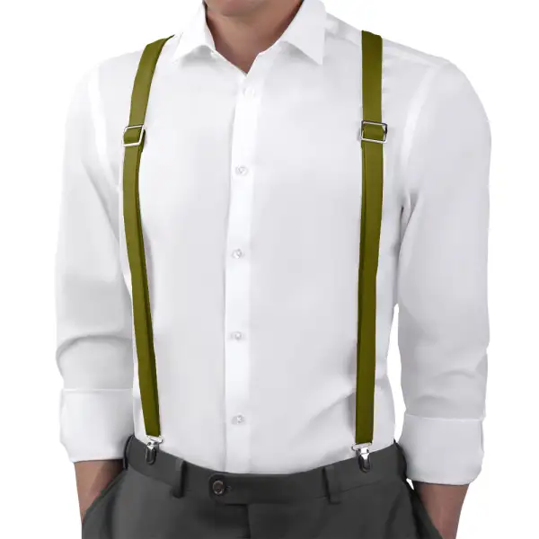 Refined Streamlined Wedding Suspenders
