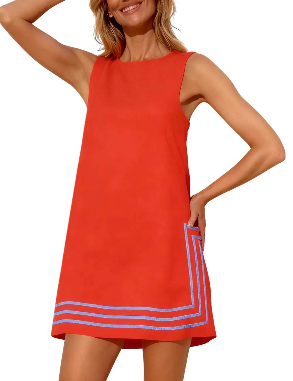 Summer Boho A-Line Mini Dress
