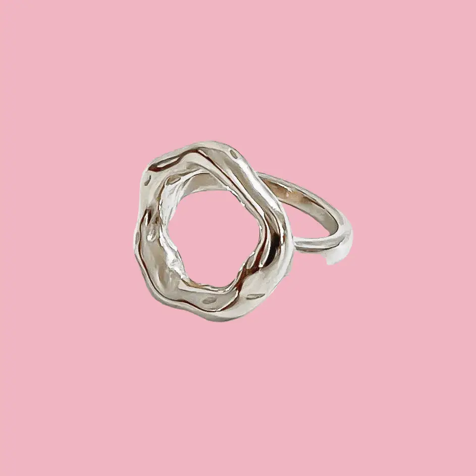 Abstract Open Circle Ring