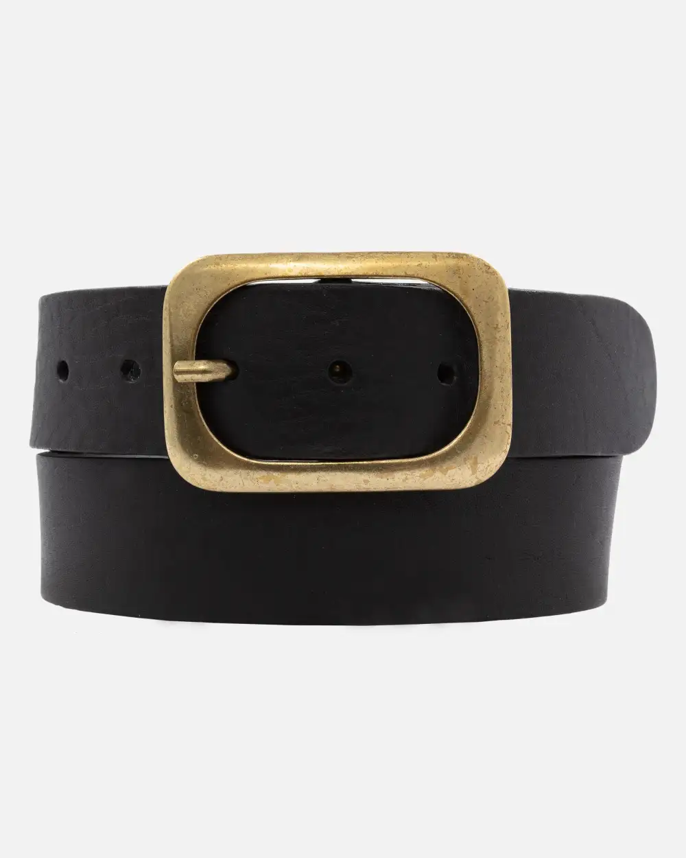 Statement Buckle Classic Leather Waist Belt