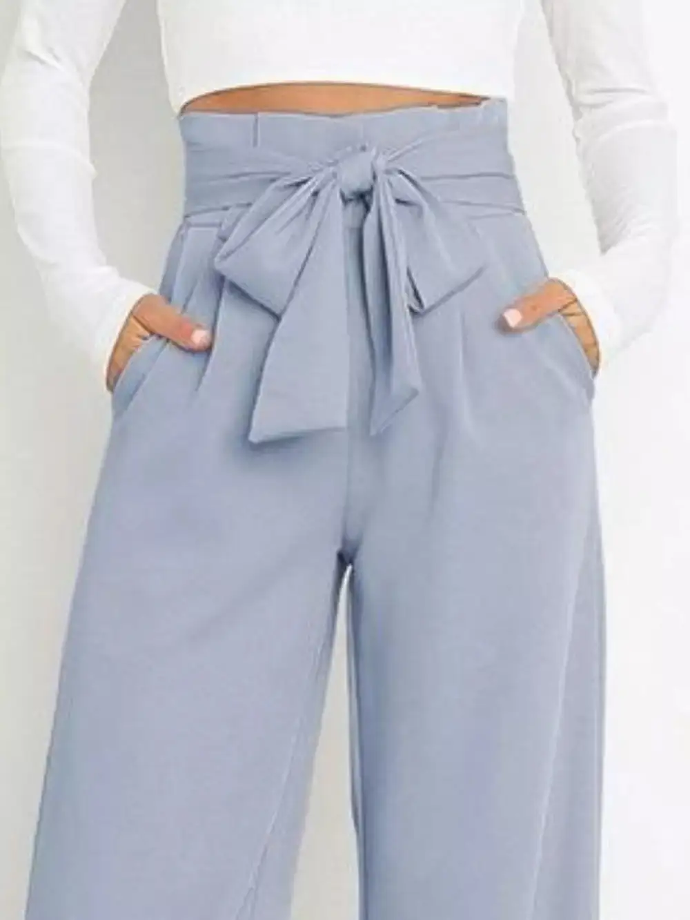 Wide Leg High Waist Pocketed Everyday Pants