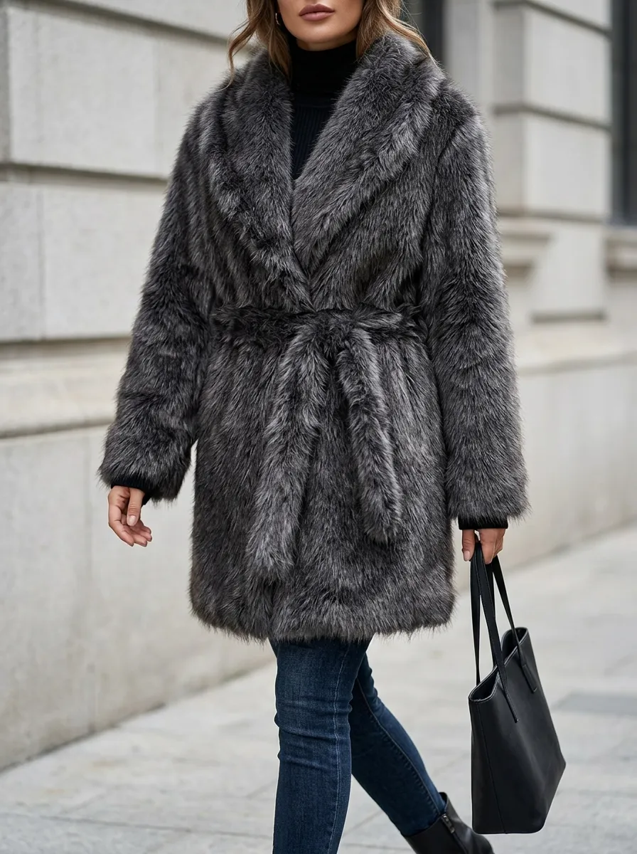 Women's Faux Fur Winter Coat