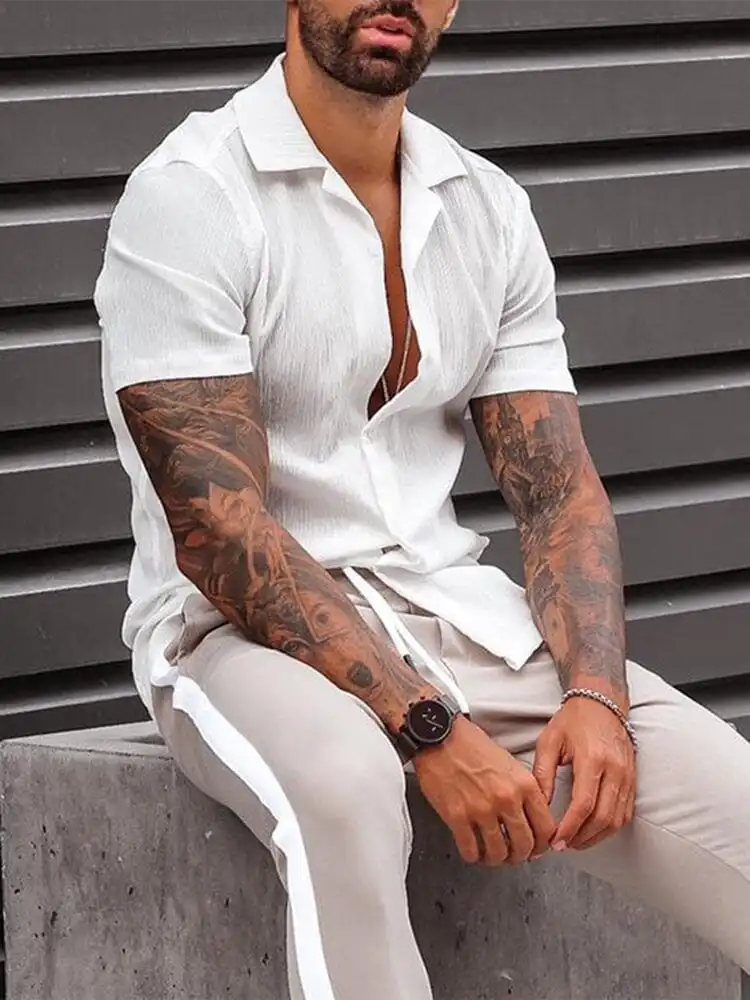 Soft Weave Linen Button Down Shirt