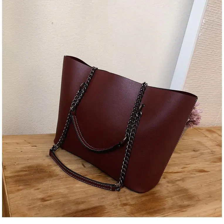 Roomy Chain Strap Tote Bag